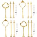 4 Set of 3 Tier Cake Plate Stand Handle Hardware, 2 Styles Tiered.