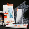 For Tecno Camon 40 Pro UV Screen Protector Glass Advanced Border Less Full Screen Coverage Tempered Glass UV Light & Glue (Brand: Mossily).