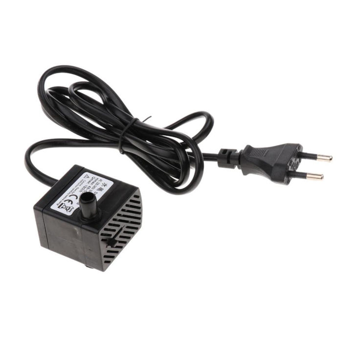 DL-118 Mini Submersible Water Pump Ultra Silent Fish Tank Pump AC 220v 3W 180L/H Aquarium Water Pump for Aquarium, Fish Tank, Plants, Waterfall, Table Fountain, Decoration, Polyresin Water Fountain