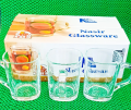 6 Pieces Tea Cup Set - Transparent - Enjoy Tea Time With This Elegant Transparent Cup Set Model N34M.