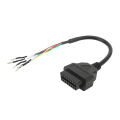 Diagnostic Extension Pigtail Cord, Stable Performance High Reliability OBD2 Female Connector Cable for Car. 