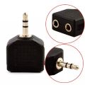 3.5mm 1 to 2 mobile phone music earphone headphone headset audio speakers jack hole splitter plug adapter connector converter 3.5mm. 