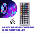 RGB LED Controller+44 Keys Remote Control RGB Control Box IR Light Strip Controller DC12V for 2835 5050 RGB Light Strip. 