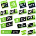 12 Styles Graphics Card Sticker RTX 2080Ti 2070 2060 TITAN VR GTX 1650 1660Ti Label 1PC. 