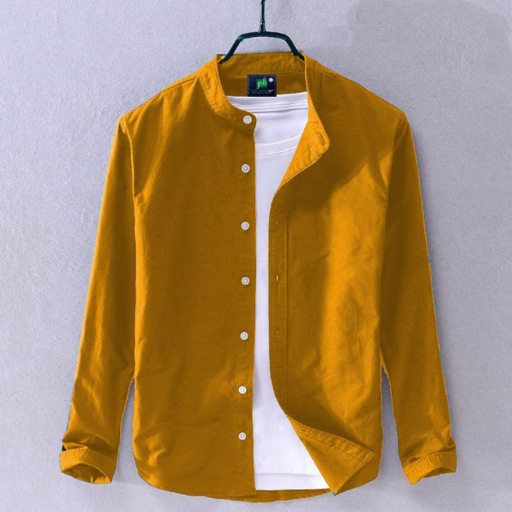 Band Gola Stylis Cotton Long Sleeve Casual Shirt For Men's HH Fashion