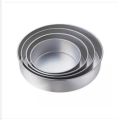 4 Pcs Aluminium Cake Mould Round Mold for Bread, Pudding & Baking tools Four(4)Pcs Set- Silver Color. 