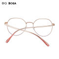 OQ BOGA 4 Styles Unisex Anti Blue Light Proof Radiation Metal Irregular Polygon Frame Computer Glasses Women Men Eye Protection Fashion Full Rim Eyewear. 