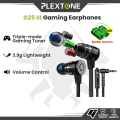 Plextone G25 Mark III Super Bass Gaming Earphone. 