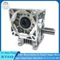 86mm RV040 Turbo Worm Gearbox Gear Speed Ratio 5:1 10:1 20:1 50:1-80:1,18mm Output for Nema34 Stepper Motor Reducer Worm RV40-10 to 1.