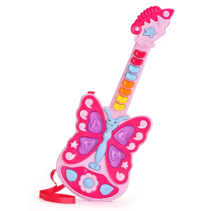 Kids%20Plastic%20Guitar%20Toy%20Musical%20Instrument%20Piano%20Guitar%20with%20Light%20&%20Music%20-%20Image%203