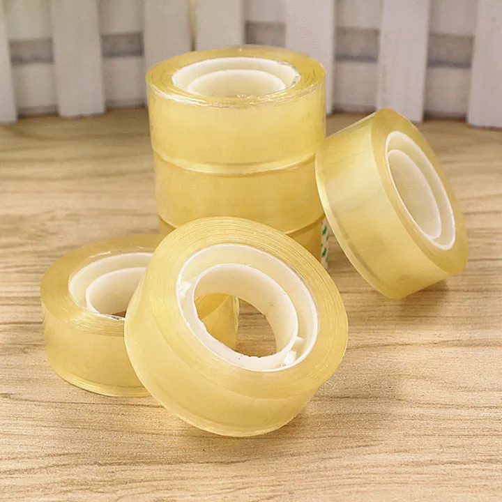 Using Tape Small 18Mm Small Office Transparent Tapes School Kids Students Adhesive Tape ...