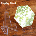 1/5/10PCS Plastic Triangle Display Stand Commemorative Coin Display Stand Transparent Decorative Stand Business Card Medal Triangle Stand. 