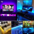 USB LED Strip Light RGB 2835 50CM 1M 2M 3M 4M 5M DC 5V wered Backlight Flexible Ribbon Decor Screen TV Background Lighting-RGB-24key Remote-IP20 No -1M-. 