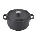 Dutch Oven Pot, Cast Iron Pot Uncoated Dual Loop Handle for Kitchen. 