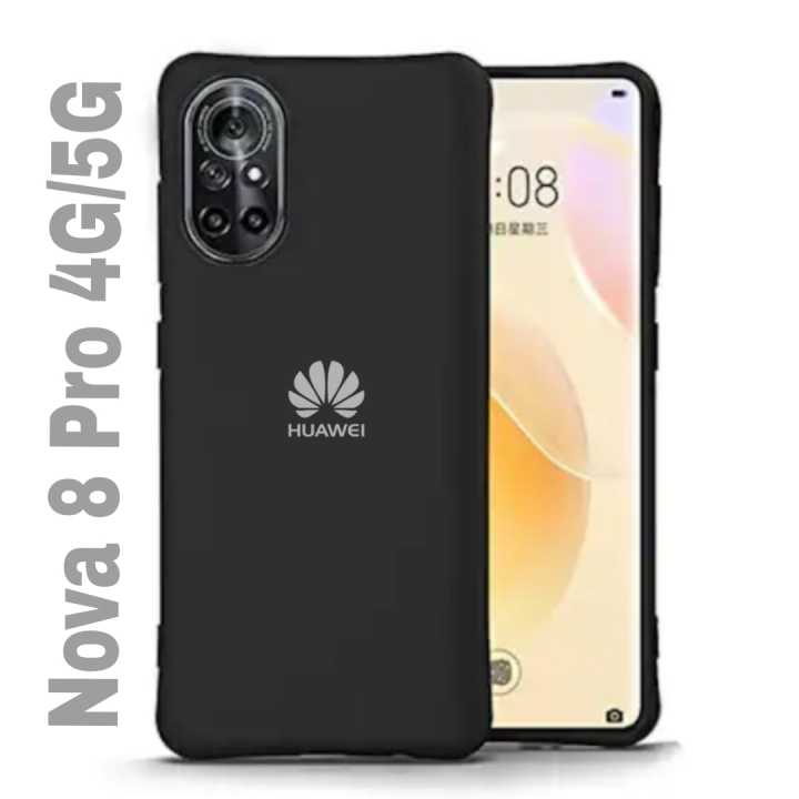 For Huawei Nova 8 Pro 4G/5G Soft Silicone Cases Shockproof Round Edge Camera Bumper Phone Back Cover