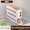 Plastic Egg Storage Box Space-Saving 4-Layer Egg Holder Egg Organizer for Refrigerator Use Kitchen Storage Home Use Suitable.