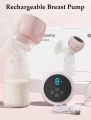 Electric BPA-Free Painless Rechargeable Breast Pump With Silicone Pad Breast Pump Rechargeable Breast Pump.