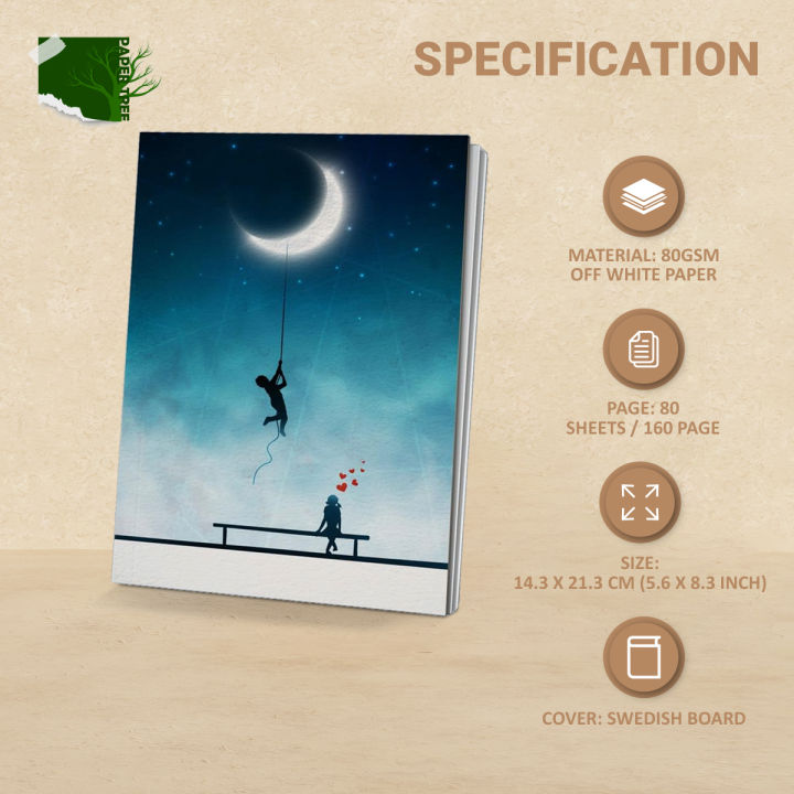 Papertree%20Moon%20and%20Romance%20Notebook%20Sketchbook%20Drawing%20Sketchpad%20-%20Image%202