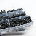 Hex Socket Cap Head Screw Nut Assortment Kit M2 M3 M4 M5 M6 12.9 Grade Carbon Steel Hexagon Socket Allen Head Bolt Nut Hex Key. 