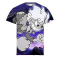 Anime Day Wind One Piece Character Luffy To Giant Soron 3d Printed T-Shirt Men And Women The Same Summer Crewneck T-Shirt. 