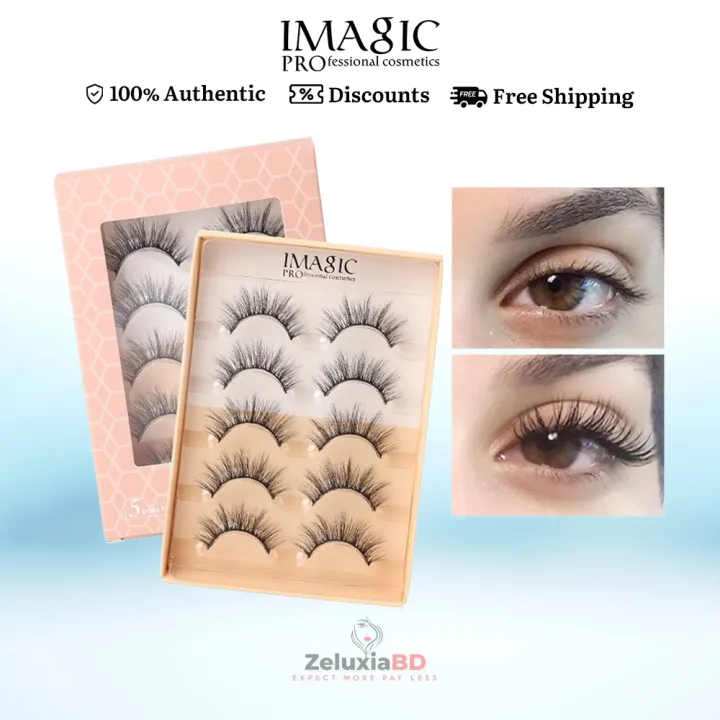 IMAGIC%205%20Pairs%20Handmade%203D%20Mink%20False%20Eyelash%20Kit%20-%20Natural-Looking%20Lashes%20for%20Glamorous%20Eyes%20-%20Image%202