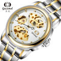 The new model launches the ancient camel men's automatic mechanical watch, the Korean version of the business double-sided openwork fashion men's watch.