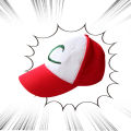 Pokemon Cosplay Anime Ash Ketchum Clothes Men Blue Jacket Costume Boys Girls Cosplay for Party Trainer Pokemon Cap Gloves Set.