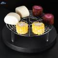 Round Cooling Rack Round Stainless Steel Steamer Rack for Pot Air Fryer Oven 8.66inch. 