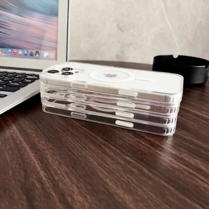 HODON%20Transparent%20Acrylic%20Magnetic%20Camera%20Button%20Protective%20Phone%20Cases%20For%20iPhone%2017%2016%20Pro%20Max%2016Plus%20Magsafe%20Case%20Clear%20Wireless%20Charging%20With%20Touch%20Buttons%20Cover%20-%20Image%206