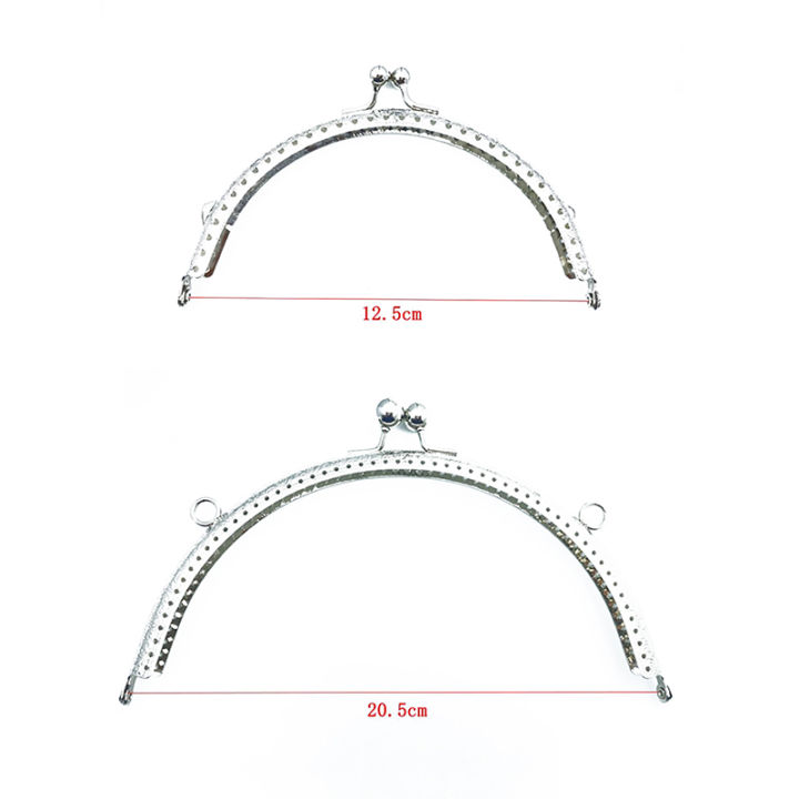 1PCS%208.5/10.5/12.5/15.5CM%20Glossy%20Silver%20Basic%20Semicircle%20Metal%20Purse%20Frame%20Kiss%20Clasp%20Lock%20DIY%20Bag%20Accessories%20Demoo%20-%20Image%204