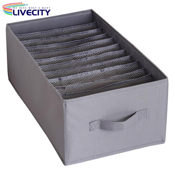 Wardrobe Organization Drawer Inserts Foldable Clothing Storage Box with Multi Compartments for Wardrobe Organization Perfect for Trousers T-shirts Socks Drawer Organizer Case Closet Drawer Organizer