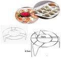 Three-legged Steam Rack Stainless Steel Kitchen Multipurpose Heat Insulation Frame Tall Steam Rack Pot Holder Steam Lattice Steamer Rack.