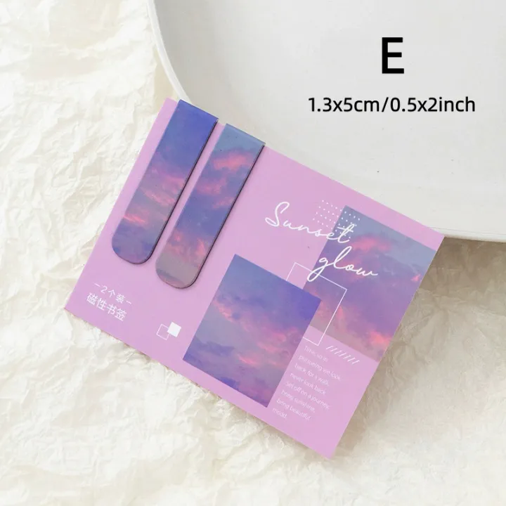 RHS%20Online%202PCS%20Misty%20Fantasy%20Series%20Landscape%20Magnetic%20Bookmarks%20Waterproof%20for%20Books%20Holder%20Share%20Book%20Markers%20Tab%20Decoration%20Bookmark%20-%20Image%205