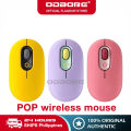 ODBORE POP Wireless Mouse Cute and Colorful with NO Custom Emoji Button for Computer PC Laptop Tablet (Pink, Purple, Yellow). 