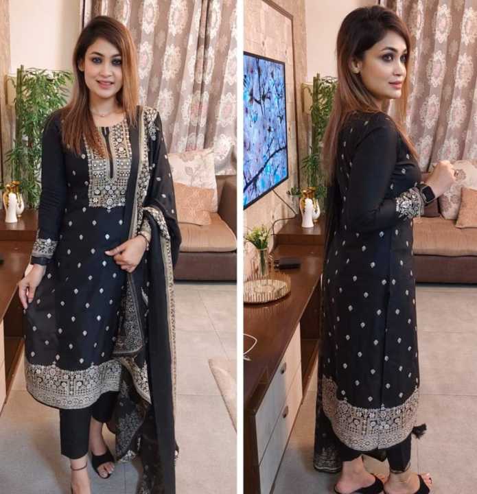 Eid%20Special%20Exclusive%20-%20Stylish%20and%20Fashionable%20Multicolor%20Cotton%20Unstitched%20Screen%20Print%20Three%20Piece%20Dress%20for%20Women%20-%20Image%202