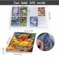 （NEW）240Pcs Pokemon Card Binder Album Livre Pokémon Charizard Map Collectors Playing Game Holder Book Loaded Capacity Folder Kids Toy. 