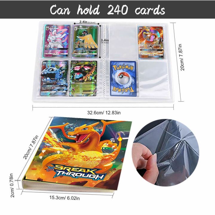 %EF%BC%88NEW%EF%BC%89240Pcs%20Pokemon%20Card%20Binder%20Album%20Livre%20Pok%C3%A9mon%20Charizard%20Map%20Collectors%20Playing%20Game%20Holder%20Book%20Loaded%20Capacity%20Folder%20Kids%20Toy%20-%20Image%204