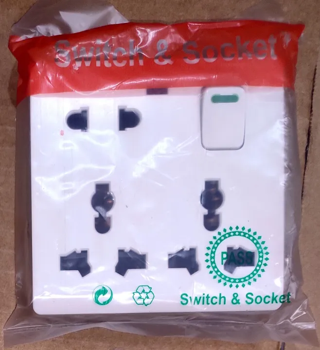 8%20pin%20Multi%20socket%20double%203%20pin%20&%202%20pin%20socket%20MK%20size%20universal%20plug%20socket%2013A%206%20pin%20Plat%20&%20round.%20-%20Image%203