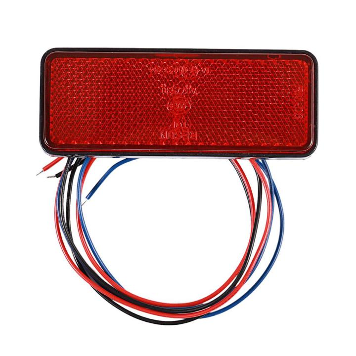 Marker Reflector Rear 【User-friendly】 LED Reflector Red Rear Tail Brake Stop Marker Light ...