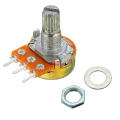 100K Potentiometer Panel Mount 100K Ohm 1/2 Watt 3 Terminal Rotary Potentiometer [ 2PS]. 