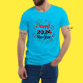 HAPPY NEW YEAR 2024 New Design Casual Half Sleeve T-Shirt For Men's. 