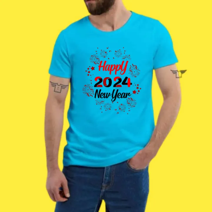 HAPPY%20NEW%20YEAR%202024%20New%20Design%20Casual%20Half%20Sleeve%20T-Shirt%20For%20Men's%20-%20Image%203
