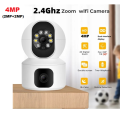 Dual Lens Doll V380 PRO 4MP WIFI IP Camera Featuring 360-degree View Night Vision Two-way Voice Home WIFI IP Security CCTV Baby Monitor Camera. 