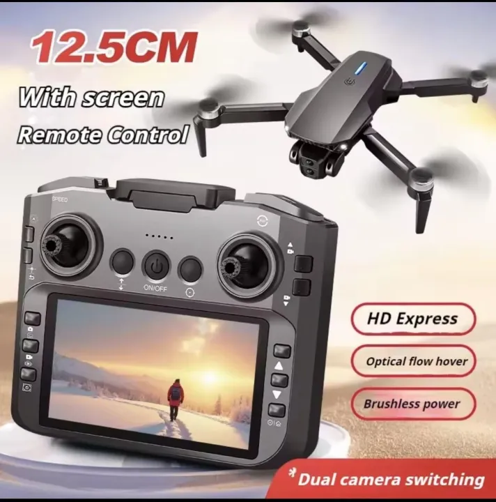 F88%20Max%20High-Resolution%20Dual%20Camera%20Drone%20with%20Remote%20Control%20and%20Screen,%20Brushless%20Motor,%20HD%20Video,%20Foldable%20Design%20-%20Image%202