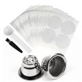Reusable Coffee Pods Refillable Coffee Capsules Stainless Steel Reusable Pods with Lids Fit for Nespresso Coffee Machine.