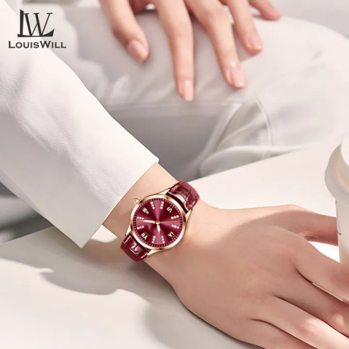 LouisWill%20Women%20Watches%20Diamond%20Casuals%20Retro%20Leather%20Strap%20Watches%20Quartz%20Watches%20Calendar%20Dial%20Luminous%20Pointer%20Watches%203ATM%20Waterproof%20Watches%20Business%20Wristwatch%20for%20Women%20Ladies%20-%20Image%208