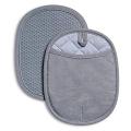 Asteroid Cotton Pot Holders With Silicone Grip,Pocket Pot Holder Kitchen Hot Pads Heat Resistant For Cooking And Baking.