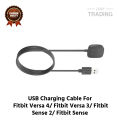 Fitbit Versa 4 Fitbit Versa 3 Fitbit Sense 2 Fitbit Sense Charging Cable 4 Pin High Quality USB Charger Cable USB Charging Cable Dock Bracelet Charger For Fitbit Versa 4 Fitbit Versa 3 Fitbit Sense 2 Fitbit Sense Smart Watch. 
