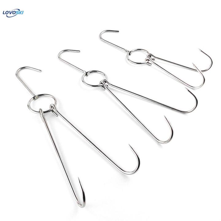 Stainless Steel Hanging Meat Hooks -Butcher, Farmer,Chef Meat Hook 0.54x26cm