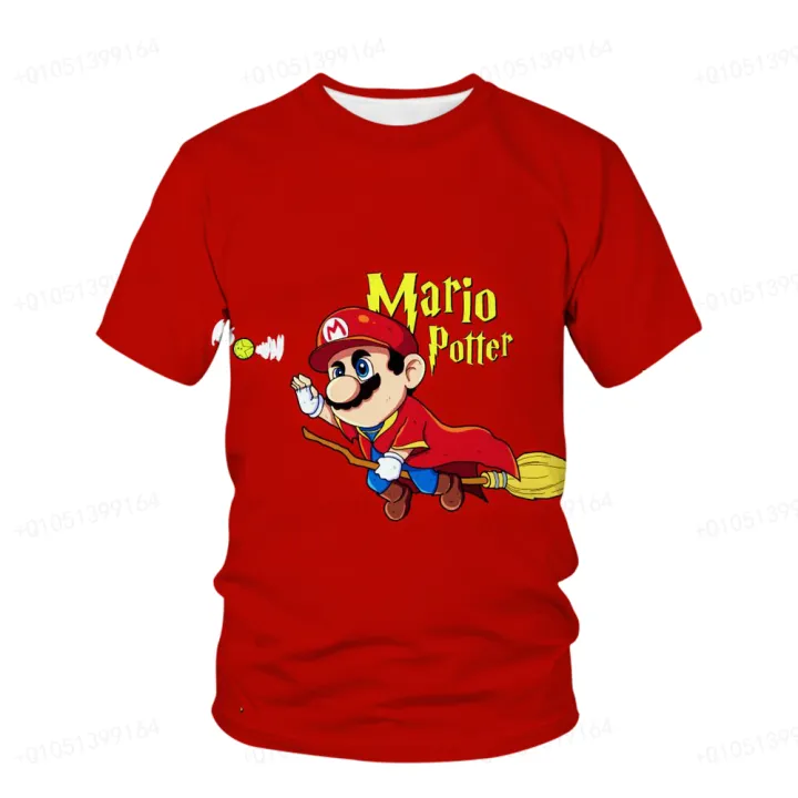 Super%20Mario%20Bros%20Cartoon%20T-shirt%20Anime%20Characters%20Mario%20and%20Luigi%20Cartoon%20Print%20Home%203D%20Print%20O-Neck%20T-shirt%20Children's%20Gift%20-%20Image%202